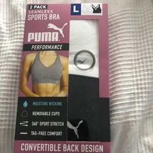 Puma sports bras new in box